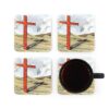 Jesus Gear - ‘Lay it Down’ Cross – Corkwood Coaster Set